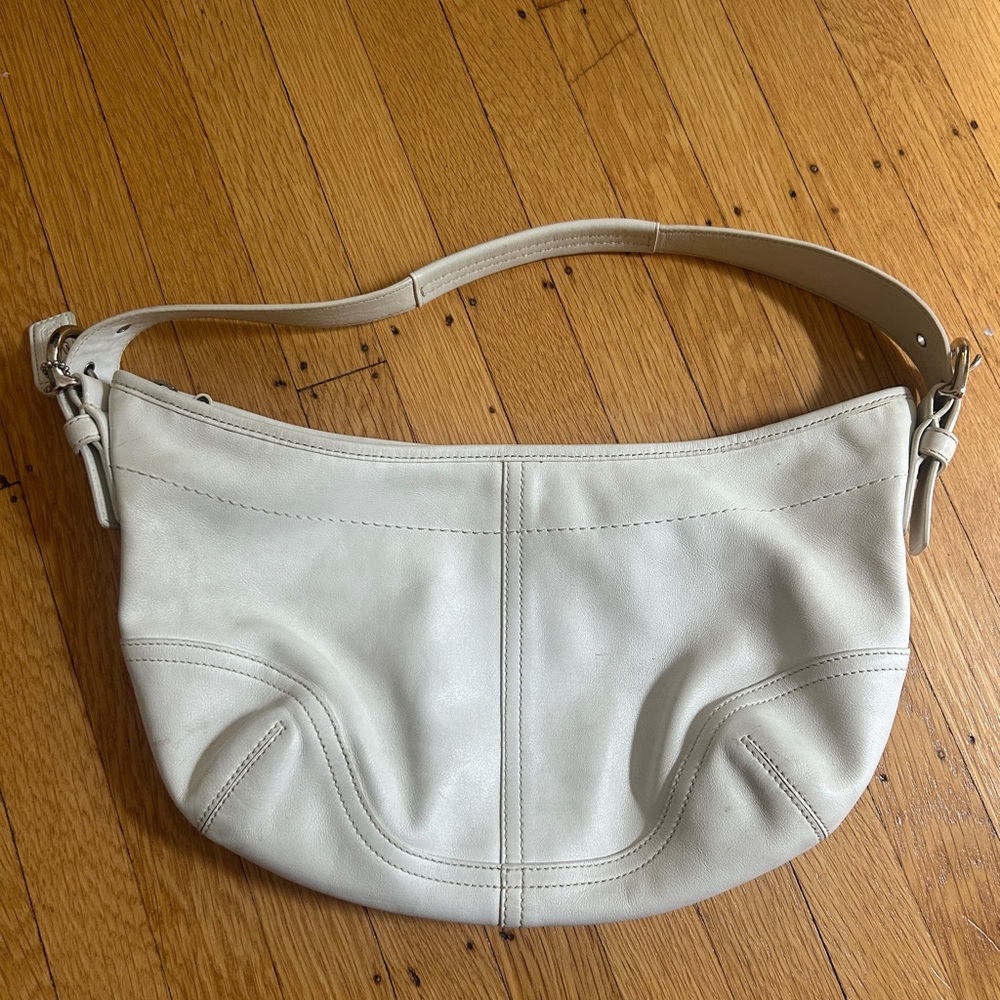Vintage Coach Purse - White/Cream